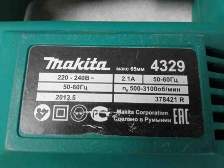 Makita 4329 (копия)
Внимание! Комиссионный товар. Уточняйте наличие и комплектац. . фото 3