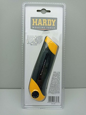 Нож канцелярский Hardy 0510-312500
Тип ножа:  сегментный Ширина:  25 мм Количест. . фото 3