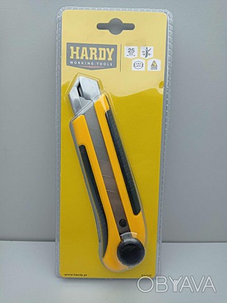 Нож канцелярский Hardy 0510-312500
Тип ножа:  сегментный Ширина:  25 мм Количест. . фото 1
