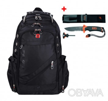 РЮКЗАК:
Рюкзак SwissGear
Швейцарский рюкзак Swiss Gear уместит все ваши вещи. Во. . фото 1