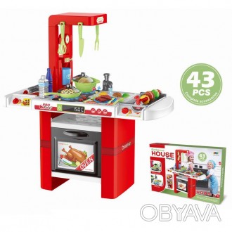 Игровой набор - "Детская кухня" 8759K - красивая и прочная кухня с большим набор. . фото 1