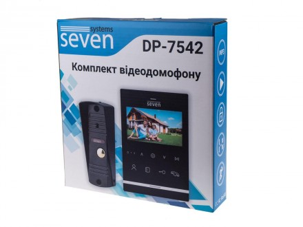 Основні принципи роботи відеодомофона з викличною панеллю SEVEN DP-7542 Kit blac. . фото 6