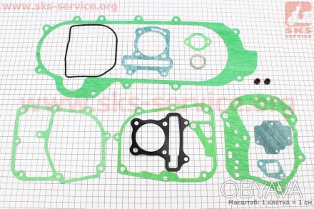 Код (артикул) товара 349121. Прокладки двигателя 100cc-50мм, к-кт 13 деталей, дл. . фото 1