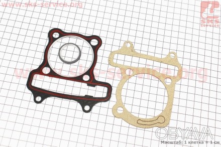 Код (артикул) товара 310485. Прокладки поршневой 150cc-57,4мм, к-кт 3 детали для. . фото 1