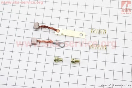 Щетки стартера к-кт 6 деталей для мопедов Delta (Viper). Киев. фото 1