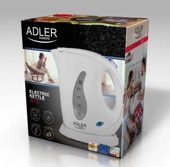 Электрический чайник Adler AD-02 0.6 л, White
Эффективный и энергосберегающий ча. . фото 5