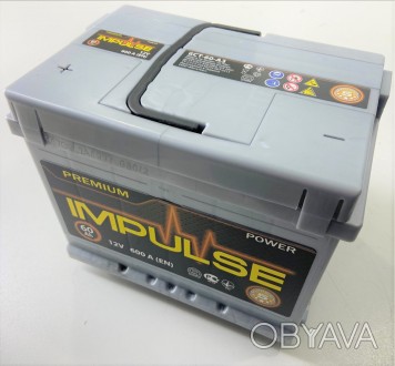 Акумулятор необслуговуваний Impuls Premium Power 60Ah EN600A "лівий плюс" (242x1. . фото 1