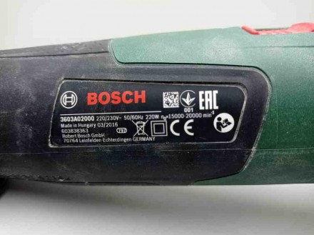 Багатофункціональна шліфмашина Bosch PMF 220 CE. Пристрій: реноватор. Споживана . . фото 8