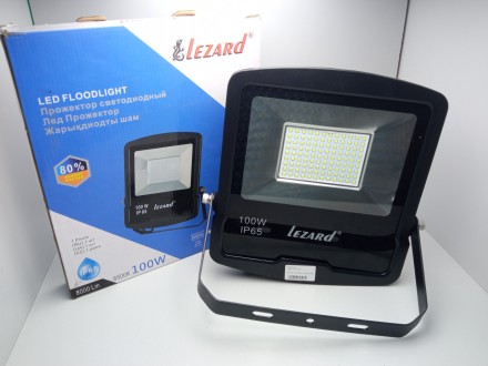 Світлодіодний прожектор Lezard 100W-6500K
LED прожектор/Світність — 100 Вт/Світо. . фото 2