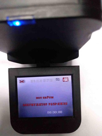 Відеореєстратор, записування відео 640x480 за 30 к/с, кут огляду 120°, з екраном. . фото 11
