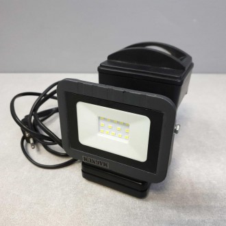 Світлодіодний прожектор MAGNUM FL ECO LED 10 Вт slim 6500 К IP44 з датчиком руху. . фото 2