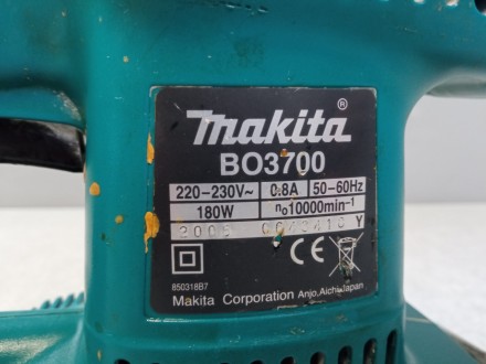 Шліфувальна машинка болгарка Б/У Makita BO3700. Київ. фото 1 Шліфувальна машинка болгарка Б/У Makita BO3700. Київ. фото 1