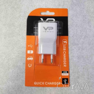 Veron AD-19 Quick 2.0 Home Charger — 1 USB — 2 A White
Внимание! Комиссионный то. . фото 1