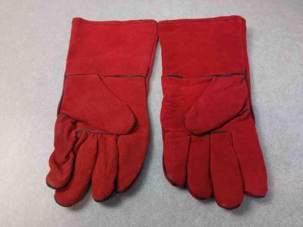 Захисні зварювальні рукавички від впливу тепла та полум'я, рукавички виготовлені. . фото 2