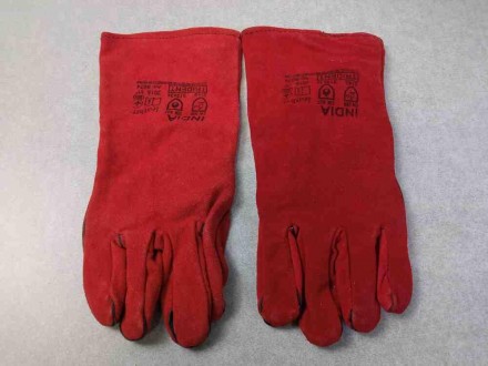 Захисні зварювальні рукавички від впливу тепла та полум'я, рукавички виготовлені. . фото 3