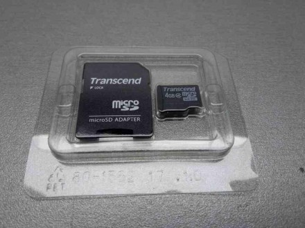 MicroSD 4gb + adapter — компактний електронний запам'ятний пристрій, який викори. . фото 4