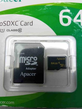 MicroSD 64Gb — запам'ятний пристрій, що використовує як носій флешпам'ять, і під. . фото 3