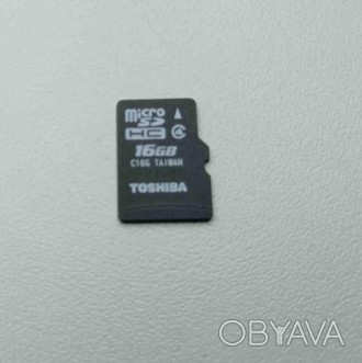 Карта пам'яті формату MicroSD 16Gb. Стандарт microSD, створений на базі стандарт. . фото 1
