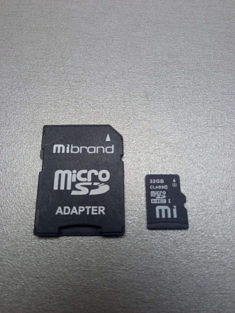 MicroSD 32Gb + adapter — компактний електронний запам'ятний пристрій, який викор. . фото 2