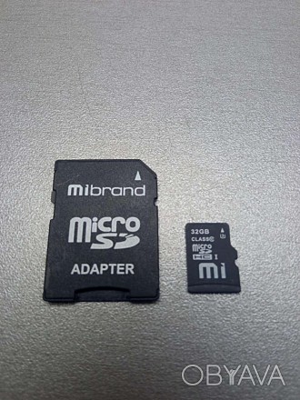 MicroSD 32Gb + adapter — компактний електронний запам'ятний пристрій, який викор. . фото 1