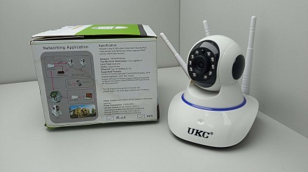 Беспроводная поворотная камера IP UKC Wi-Fi microSD 6030B позволит быть в курсе . . фото 3