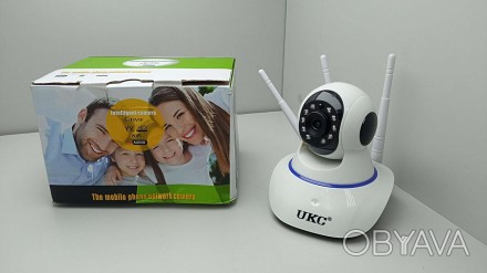 Беспроводная поворотная камера IP UKC Wi-Fi microSD 6030B позволит быть в курсе . . фото 1