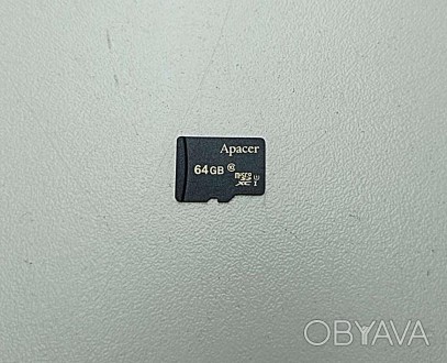 MicroSD 64Gb — запам'ятний пристрій, що використовує як носій флешпам'ять, і під. . фото 1