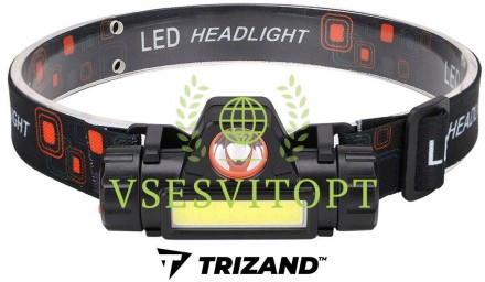 ЛІХТАРИК ЛІХТАР ФОНАРИК НАЛОБНИЙ ТАКТИЧНИЙ TRIZAND L18371 CREE COB USB LED +МАГН. . фото 3