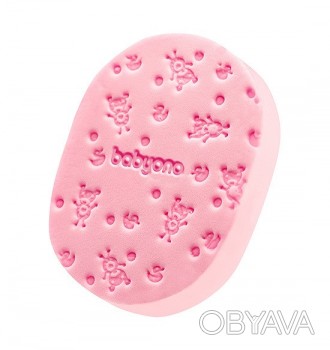 Губка для купання BabyOno (Рожева). . фото 1 Дуже м'яка та унікальна губка, яка була створена спеціально для ніжної та чутлив. . фото 1