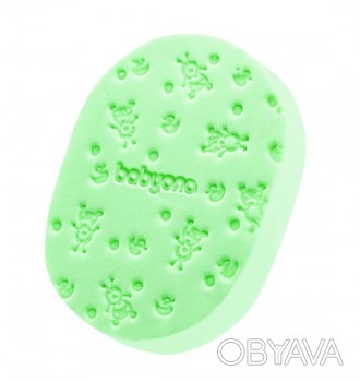Губка для купання BabyOno (Зелена). . фото 1 Дуже м'яка та унікальна губка, яка була створена спеціально для ніжної та чутлив. . фото 1