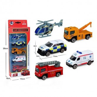 Набор игрушечного спецтранспорта городские спасательные службы Замечательным под. . фото 3