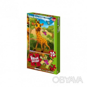Пазли "Жирафик" від українського виробника Danko Toys Товар відправляється по по. . фото 1
