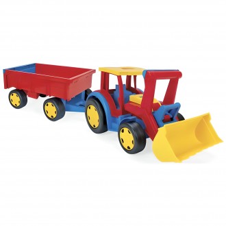 Іграшковий трактор "Гігант" з причіпом та ковшем від Tigres Великий іграшковий т. . фото 2