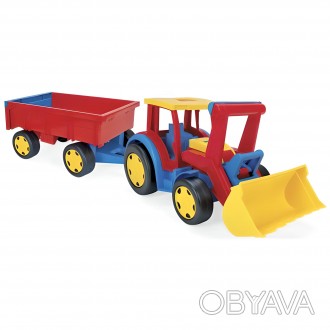 Іграшковий трактор "Гігант" з причіпом та ковшем від Tigres Великий іграшковий т. . фото 1