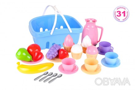 Набор игрушечной посуды от ТехноК Как вам идея организовать пикник для друзей Мо. . фото 1