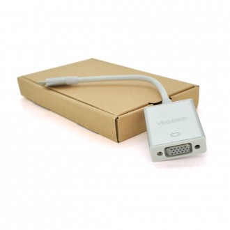 Хаб-конвертор VEGGIEG Type-C (папа) на VGA(мама), 10 см, Silver, Box. Кривий Ріг. фото 1
Хаб-конвертор VEGGIEG Type-C (папа) на VGA(мама), 10 см, Silver, Box. Кривий Ріг. фото 1