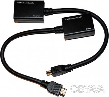 
	HDMI подовжувач по витих парах використовується для з'єднання між собою комп'ю. . фото 1