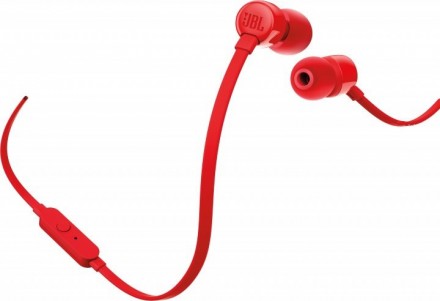 Навушники з мікрофоном JBL T110 Red при динаміках з розміром 8,7 мм, відтворюють. . фото 3