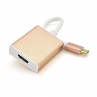 Конвертер Type-C (папа) на HDMI(мама) 10cm, GOLD, 4K/2K, Пакет. Кривий Ріг. фото 1
Конвертер Type-C (папа) на HDMI(мама) 10cm, GOLD, 4K/2K, Пакет. Кривий Ріг. фото 1