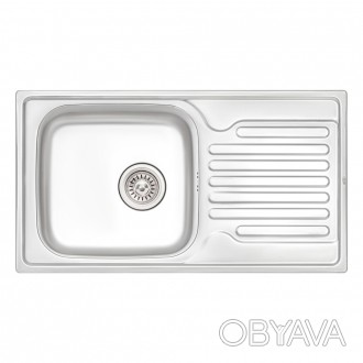 Кухонна мийка Qtap 7843 0,8 мм Satin (QT7843SAT08)