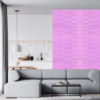 Самоклеящиеся 3D панели – декоративное покрытие для стен, выполненное из легкого. . фото 5
