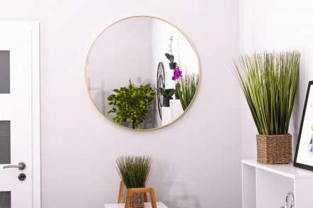 Кругле дзеркало - ідеальне доповнення до ванної кімнати, передпокою, гардеробу, . . фото 6