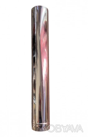 Дымоходная труба нержавеющая диаметр 110мм одностенная. 
толщина стенки 0,5 мм
д. . фото 1