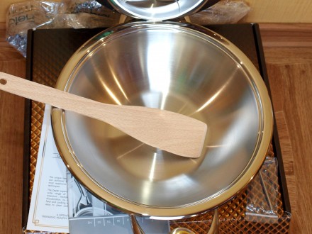 Новая посуда WOK от Zepter с двумя ручками и крышкой с термоконтроллером. Подход. . фото 9