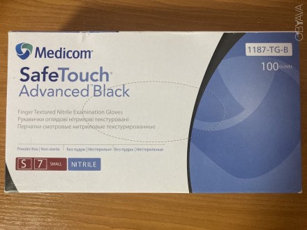 Перчатки нітрилові Medicom неопудрені чорні. Киев. фото 1 Перчатки нітрилові Medicom неопудрені чорні. Киев. фото 1