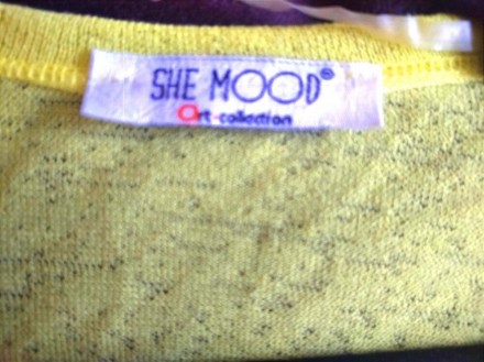 Лимонный нарядный ажурный кардиган кофта She mood, Турция .
ПОГ 43 см.
Длина р. . фото 4