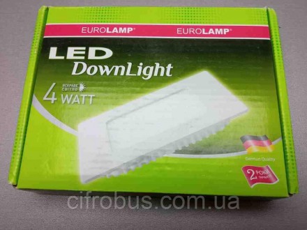 Світильник точковий врізний Eurolamp LED-DLS-4/4
Внимание! Комісійний товар. Уто. . фото 2