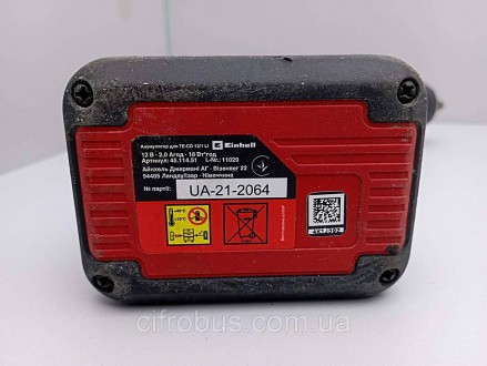 Компактний акумуляторний шурупокрут Einhell TE-CD 12/1 3X-Li (1x2,0Ah) серії exp. . фото 7