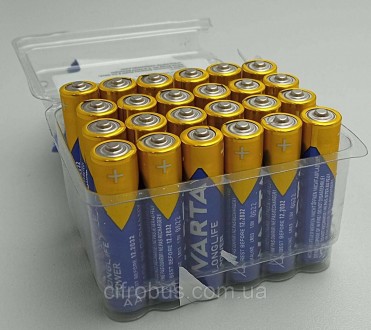 Батарейки Varta Longlife Power AAA лужні мініпальчикові використовуються в прист. . фото 2