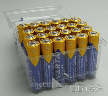 Батарейки Varta Longlife Power AAA лужні мініпальчикові використовуються в прист. . фото 1